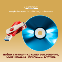 NOŚNIK CYFROWY – CD AUDIO, DVD, PENDRIVE, WYDRUKOWANA LICENCJA oraz WYSYŁKA